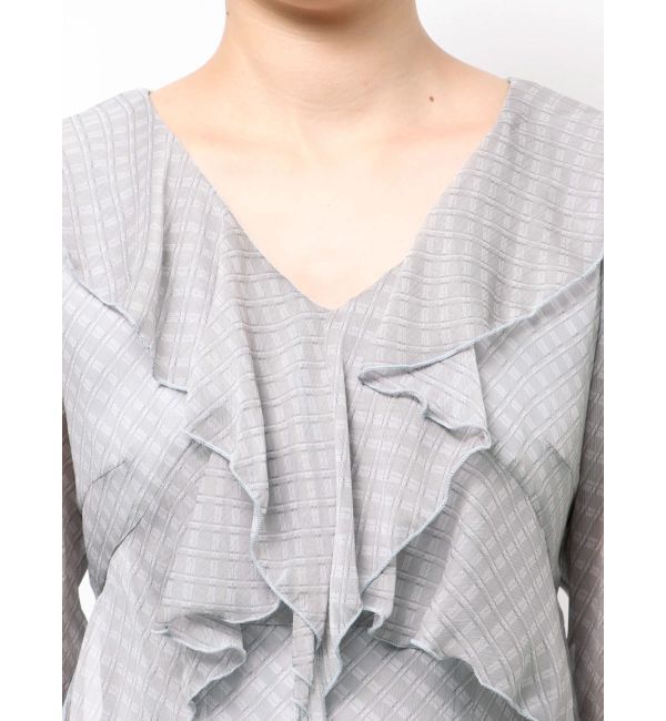 MERCURYDUO「ラッフルイレヘムロングワンピース」|ワンピース|