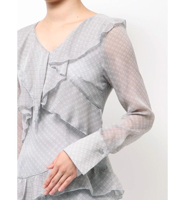 MERCURYDUO「ラッフルイレヘムロングワンピース」|ワンピース|