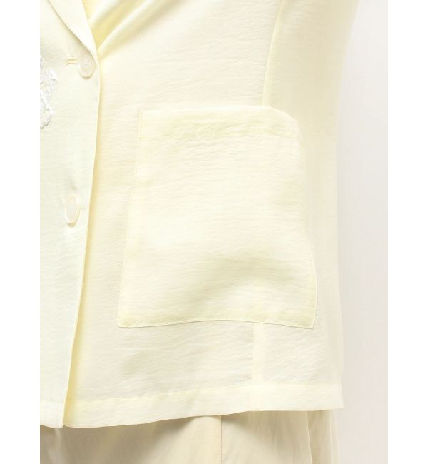 MERCURYDUO「フラワーエンブロイダリーシアージャケット」|テーラードジャケット|