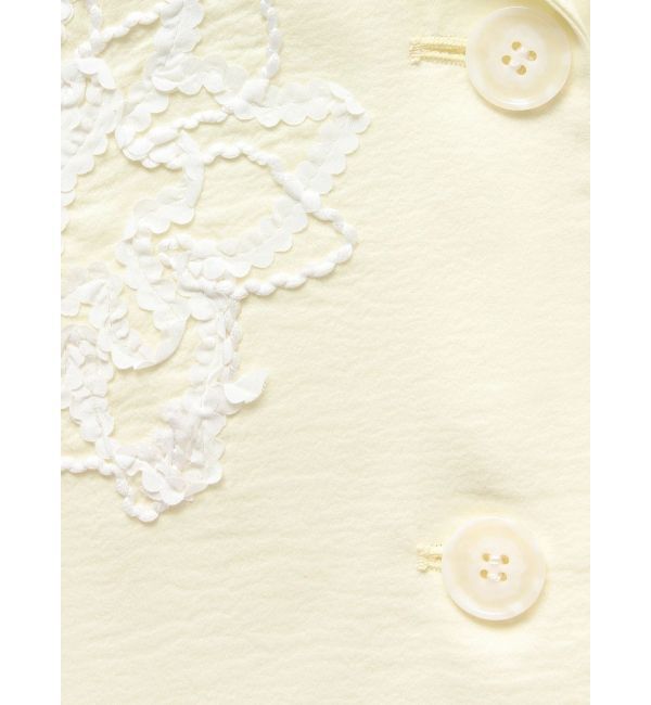 MERCURYDUO「フラワーエンブロイダリーシアージャケット」|テーラードジャケット|