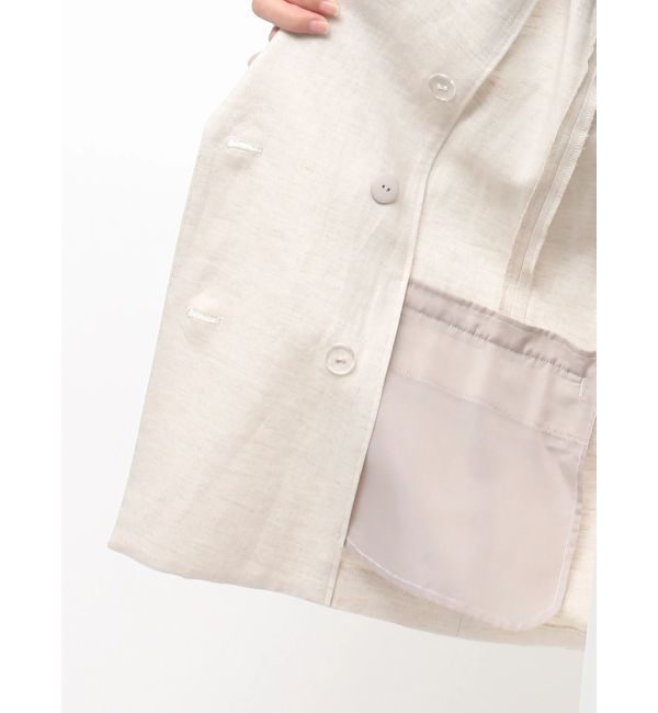 MERCURYDUO「リネンダブルジャケット」|テーラードジャケット|