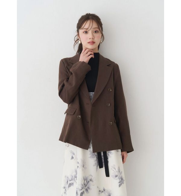 MERCURYDUO「リネンダブルジャケット」|テーラードジャケット|