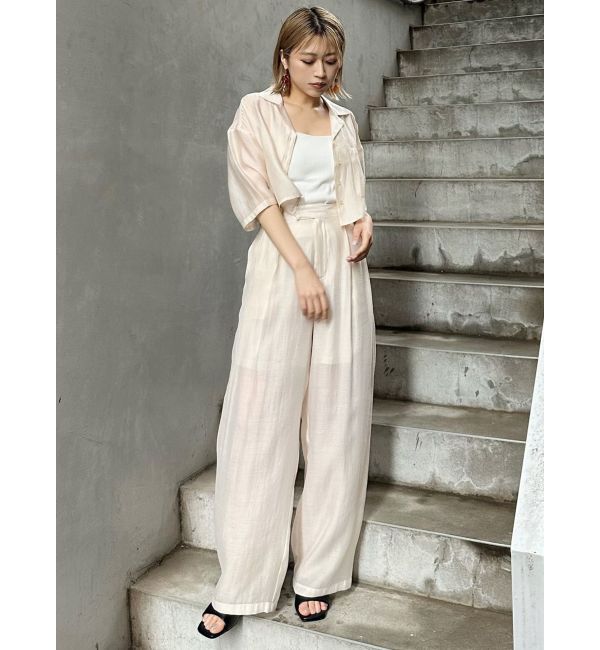 MURUA「シアーワイドパンツ」|その他|