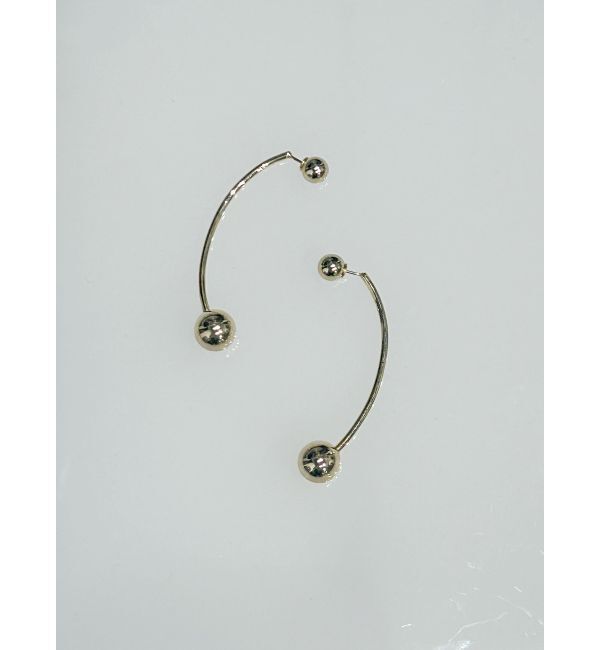 MURUA「ハングボールキャッチピアス」|ピアス|ゴールド
