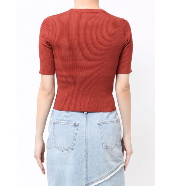 MURUA「アシメボタンデザインハーフニット」|ニット・セーター|