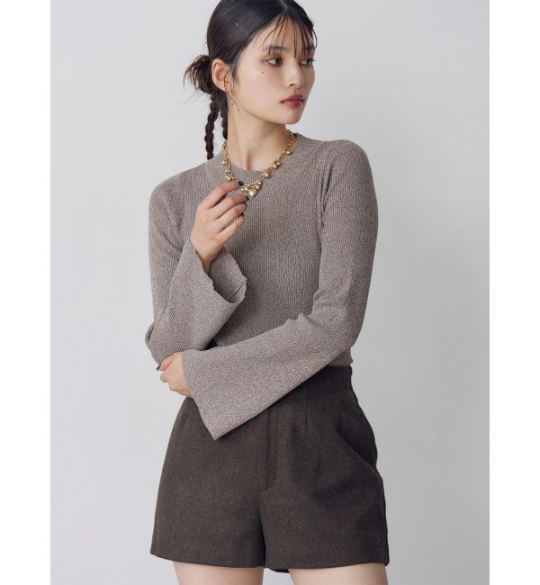 MURUA「フレアスリーブニット」|ニット・セーター|ベージュ