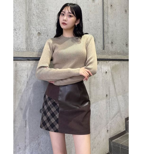 MURUA「ヴィンテージライクパッチワークミニスカート」|スカート|