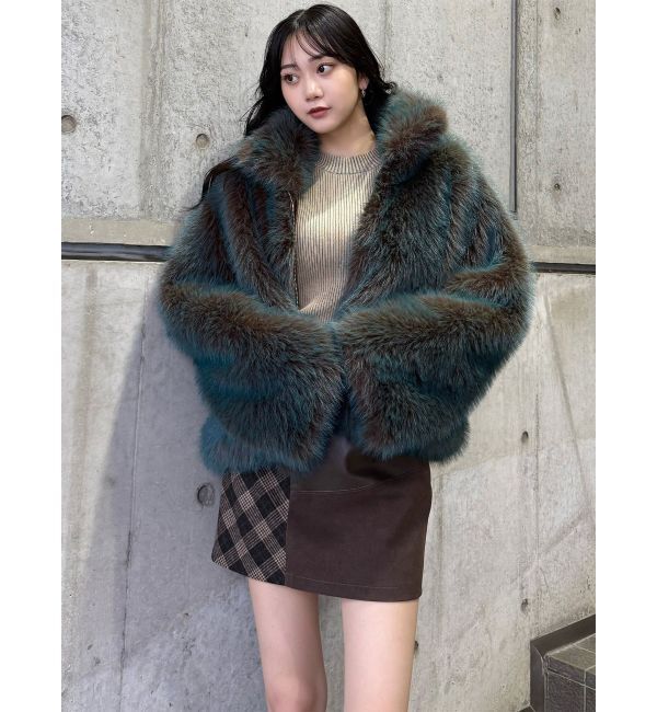 MURUA「ヴィンテージライクパッチワークミニスカート」|スカート|