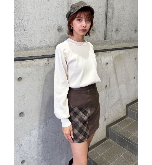 MURUA「ヴィンテージライクパッチワークミニスカート」|スカート|