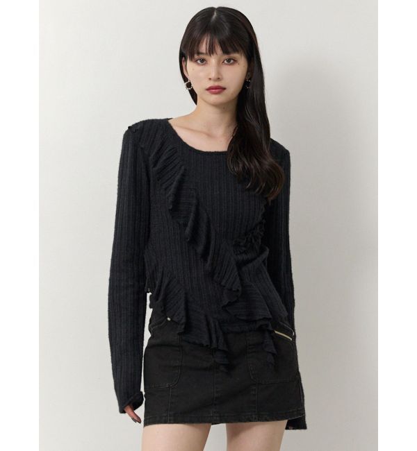 MURUA「カスケードフリルトップス」|Tシャツ・カットソー|