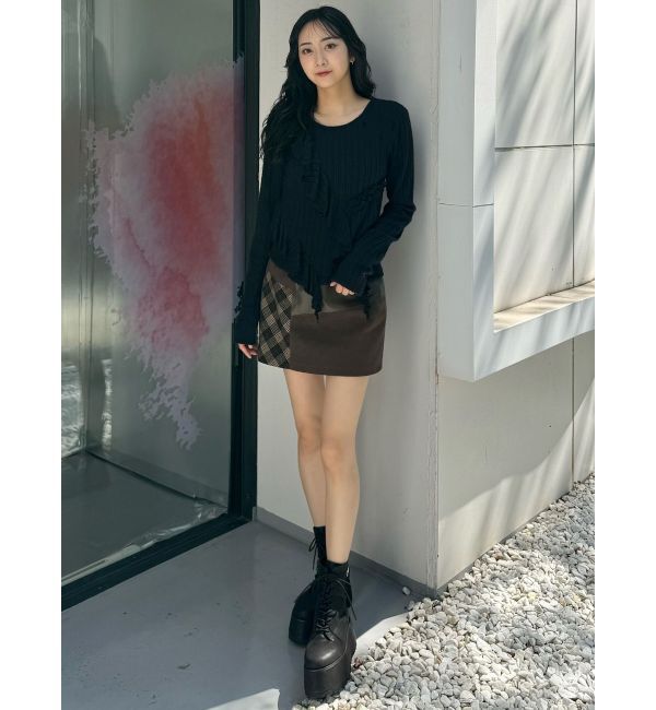 MURUA「カスケードフリルトップス」|Tシャツ・カットソー|