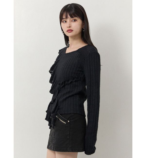 MURUA「カスケードフリルトップス」|Tシャツ・カットソー|