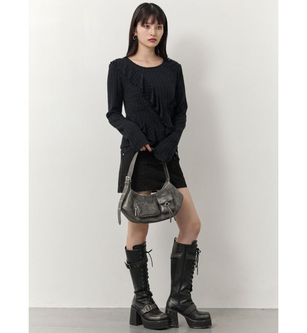 MURUA「カスケードフリルトップス」|Tシャツ・カットソー|