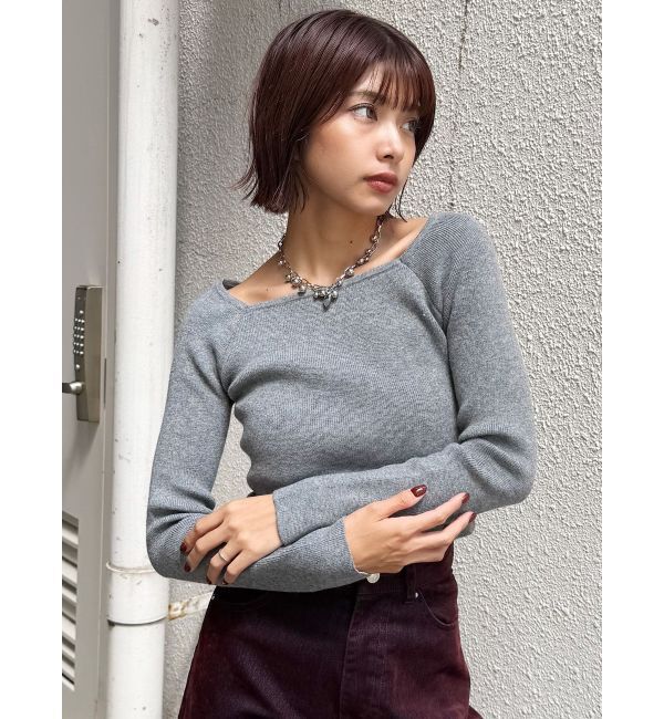 MURUA「ベーシックリブニット」|ニット・セーター|