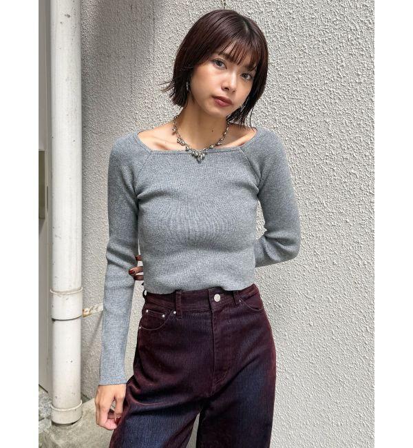 MURUA「ベーシックリブニット」|ニット・セーター|