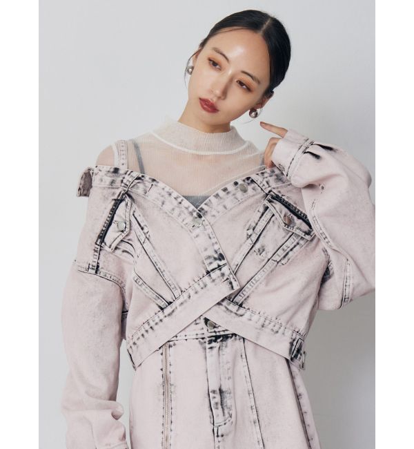 MURUA「プリーツシアーハイネックトップス」|Tシャツ・カットソー|