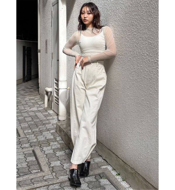 MURUA「プリーツシアーハイネックトップス」|Tシャツ・カットソー|