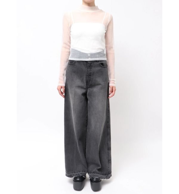 MURUA「プリーツシアーハイネックトップス」|Tシャツ・カットソー|