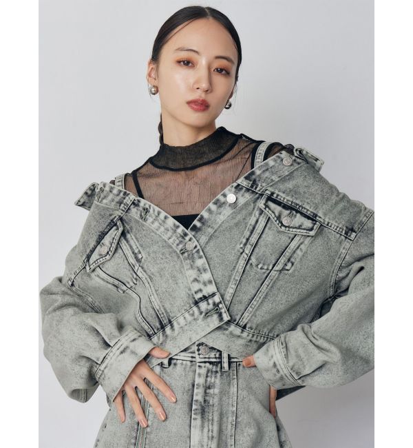 MURUA「プリーツシアーハイネックトップス」|Tシャツ・カットソー|