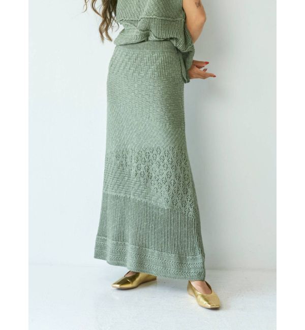 Ungrid「ジャカード編みニットスカート」|スカート|