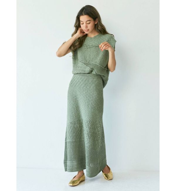 Ungrid「ジャカード編みニットスカート」|スカート|