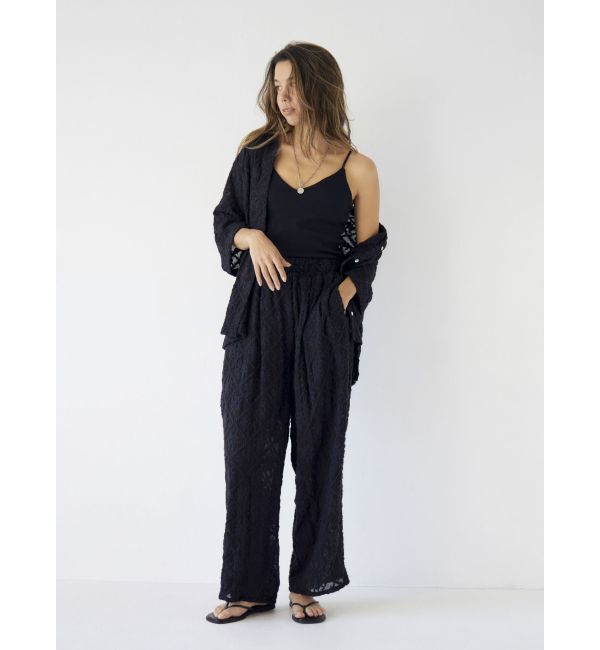 Ungrid「起毛エンブロイダリーラフパンツ」|その他|