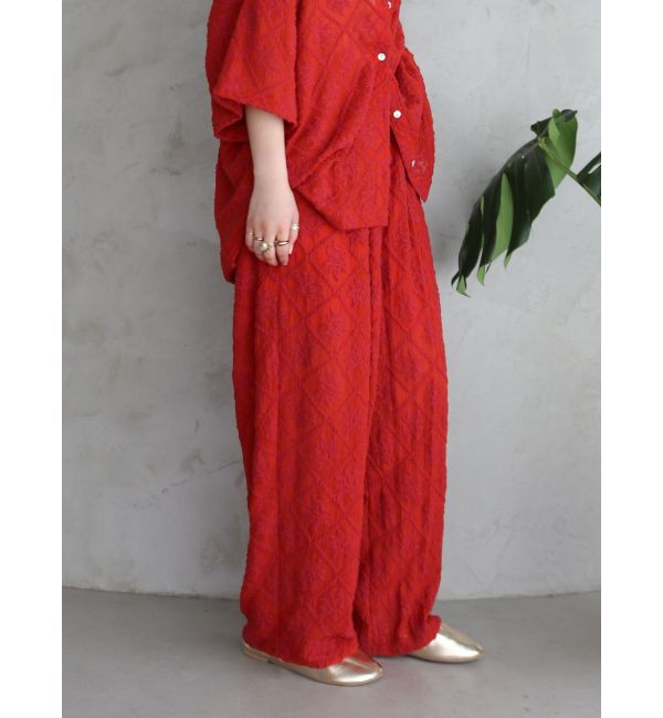 Ungrid「起毛エンブロイダリーラフパンツ」|その他|