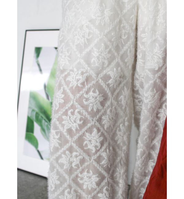 Ungrid「起毛エンブロイダリーラフパンツ」|その他|