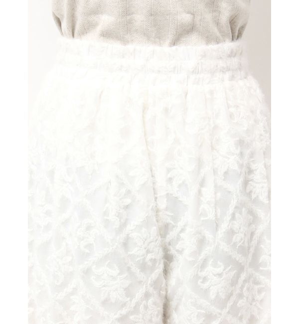 Ungrid「起毛エンブロイダリーラフパンツ」|その他|