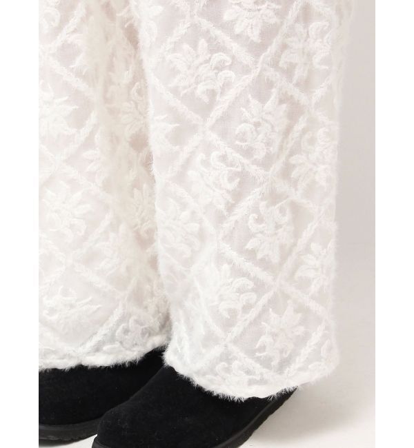 Ungrid「起毛エンブロイダリーラフパンツ」|その他|
