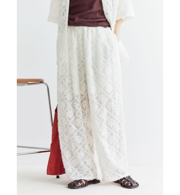 Ungrid「起毛エンブロイダリーラフパンツ」|その他|