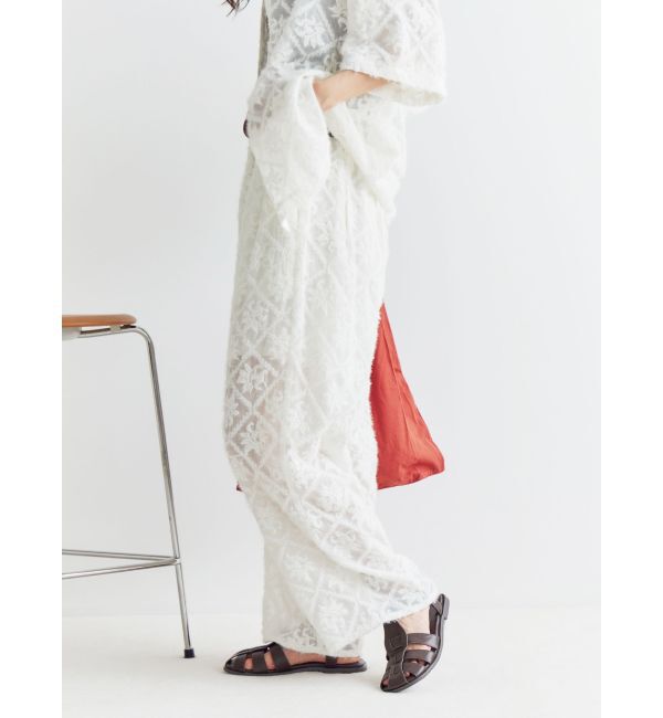 Ungrid「起毛エンブロイダリーラフパンツ」|その他|