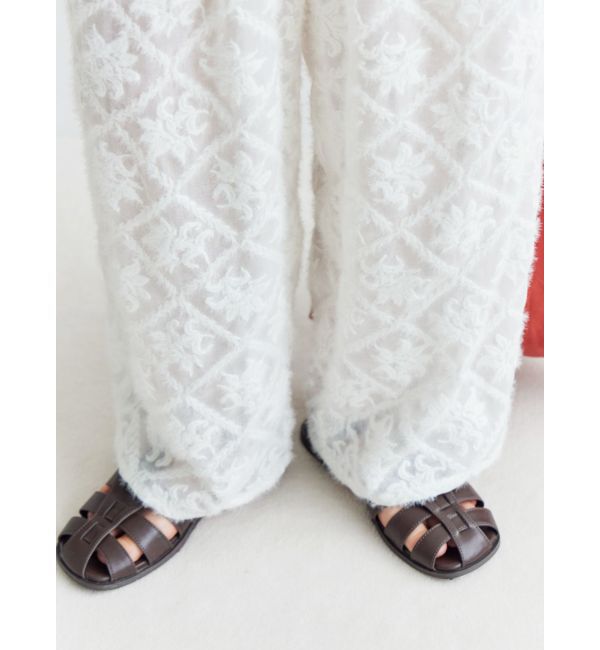 Ungrid「起毛エンブロイダリーラフパンツ」|その他|