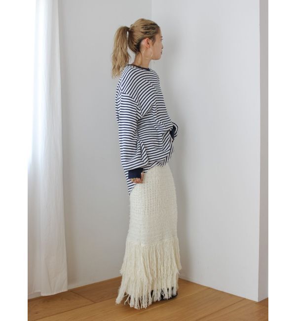 Ungrid「フリンジニットスカート」|スカート|