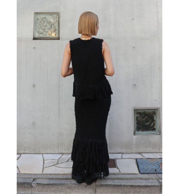 Ungrid「フリンジニットスカート」|スカート|