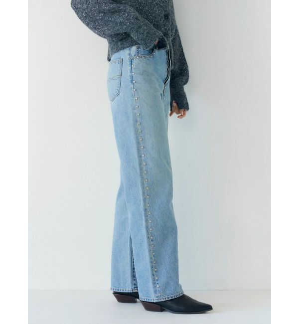 Ungrid「スタッズルーズデニム」|デニム|