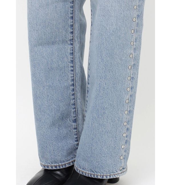 Ungrid「スタッズルーズデニム」|デニム|