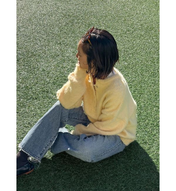 Ungrid「ヘンリーネック起毛ルーズニット」|ニット・セーター|