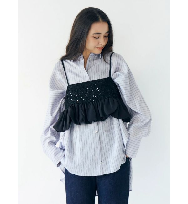 Ungrid「スパンコールバルーンビスチェ」|キャミソール|