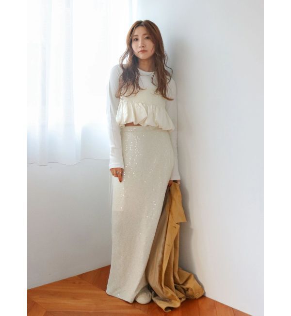 Ungrid「スパンコールバルーンビスチェ」|キャミソール|