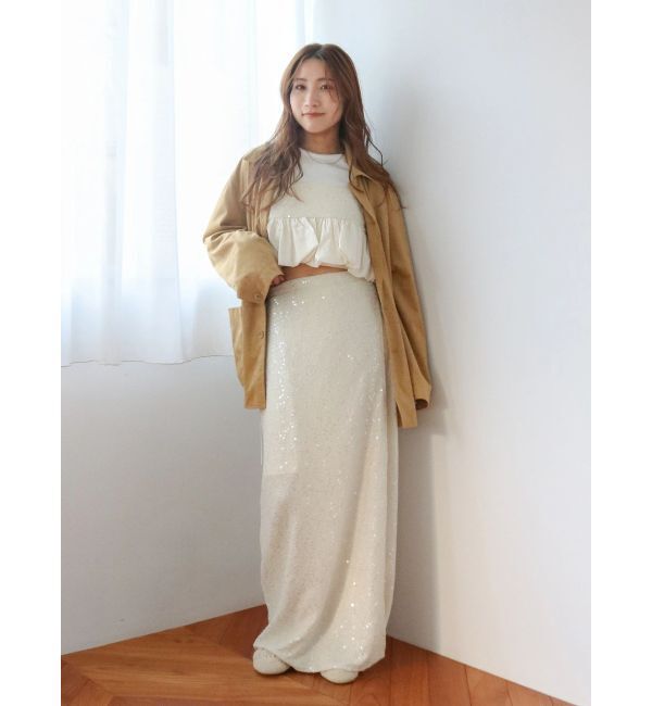 Ungrid「スパンコールバルーンビスチェ」|キャミソール|