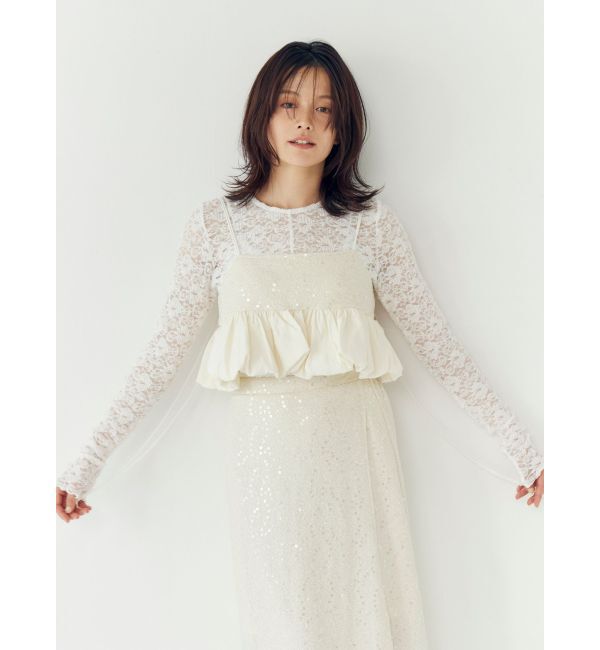 Ungrid「スパンコールバルーンビスチェ」|キャミソール|