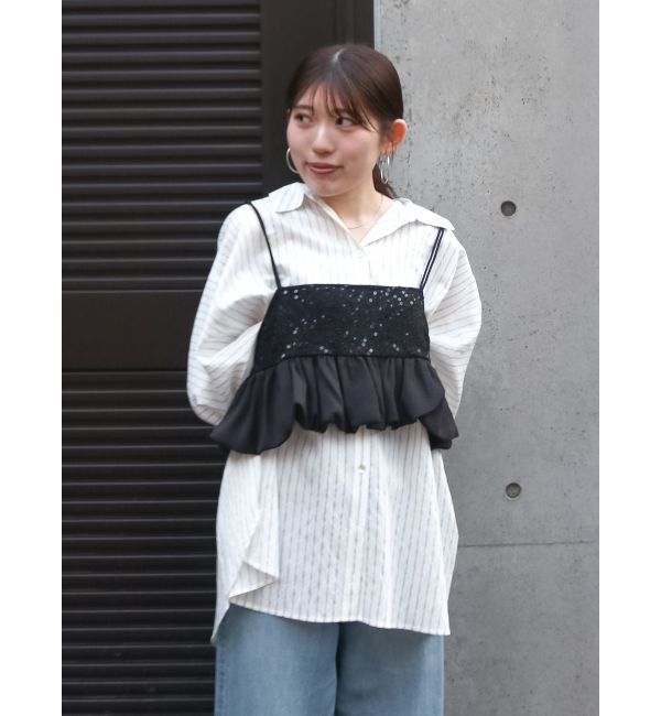Ungrid「スパンコールバルーンビスチェ」|キャミソール|