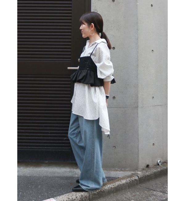 Ungrid「スパンコールバルーンビスチェ」|キャミソール|