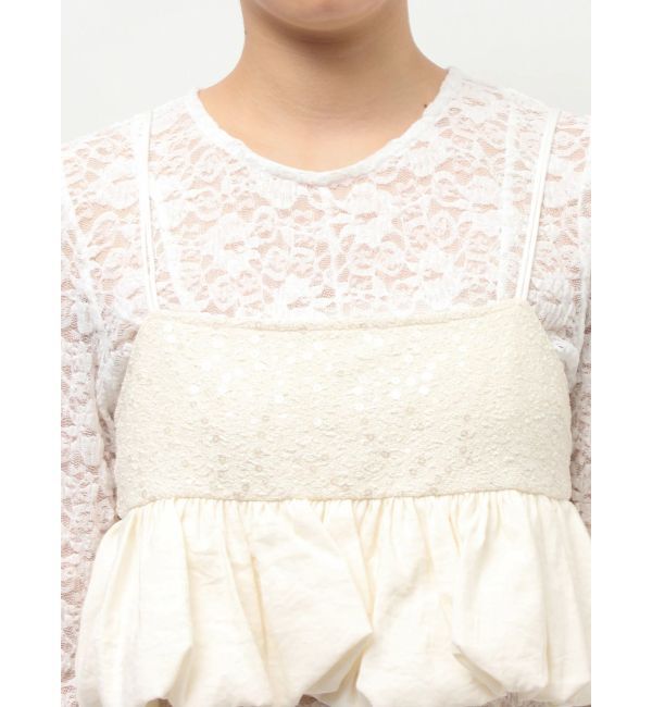 Ungrid「スパンコールバルーンビスチェ」|キャミソール|
