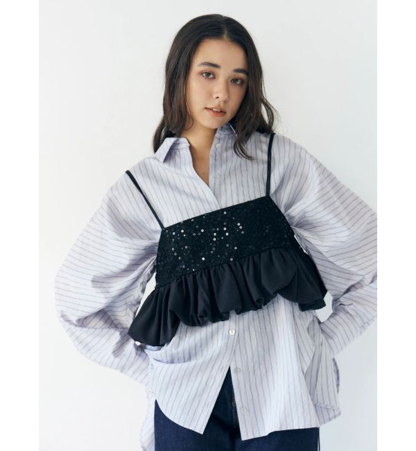 Ungrid「スパンコールバルーンビスチェ」|キャミソール|