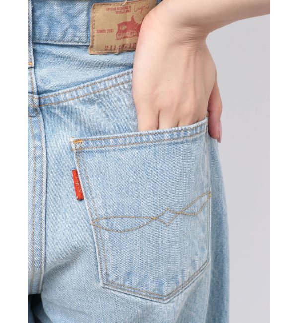 Ungrid「レースドッキングルーズデニム」|デニム|