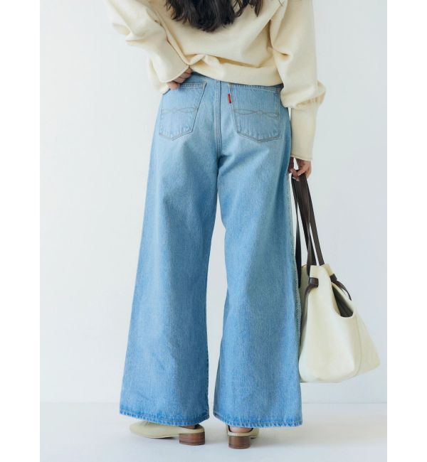 Ungrid「レースドッキングルーズデニム」|デニム|