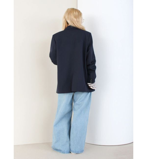 Ungrid「レースドッキングルーズデニム」|デニム|