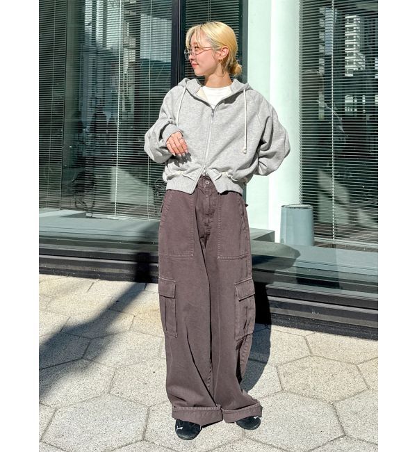 Ungrid「ダブルジップショートパーカー」|パーカー|